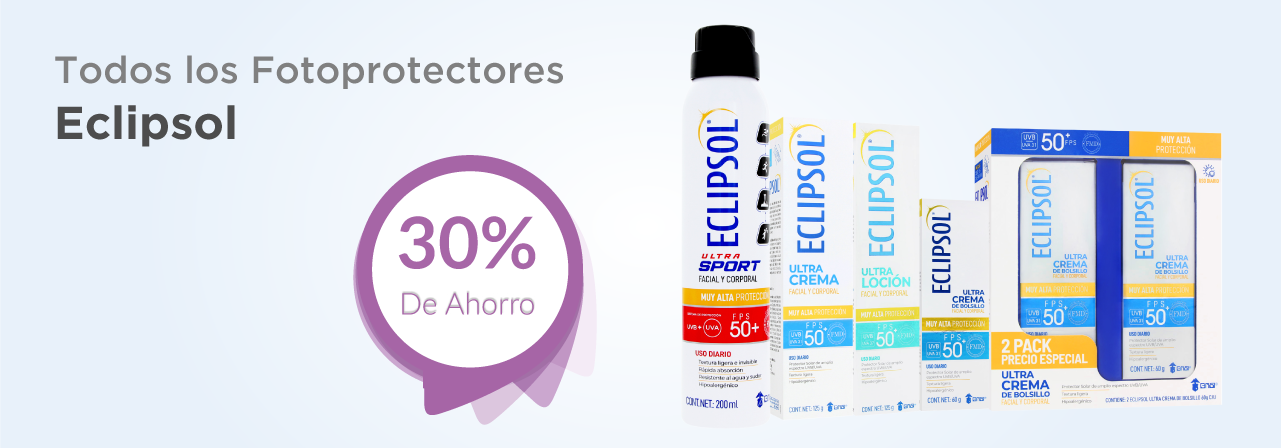 Fotoprotectores eclipsol 30% de ahorro